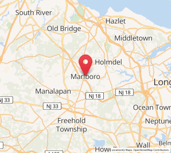 Map of Marlboro, New Jersey