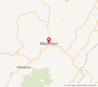 Map of Marlinton, West Virginia