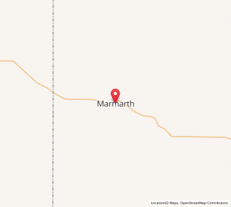 Map of Marmarth, North Dakota