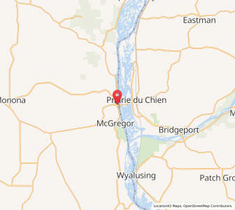 Map of Marquette, Iowa