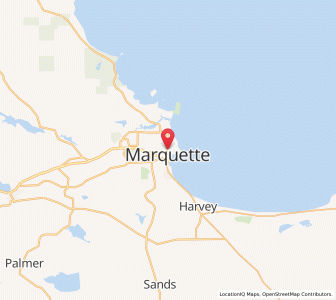 Map of Marquette, Michigan