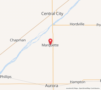 Map of Marquette, Nebraska