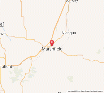 Map of Marshfield, Missouri