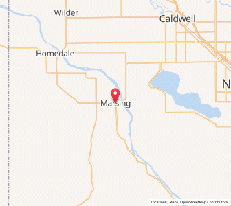 Map of Marsing, Idaho