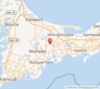 Map of Marstons Mills, Massachusetts