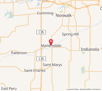 Map of Martensdale, Iowa