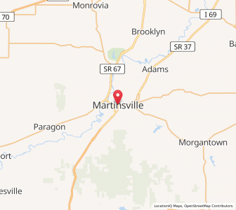 Map of Martinsville, Indiana
