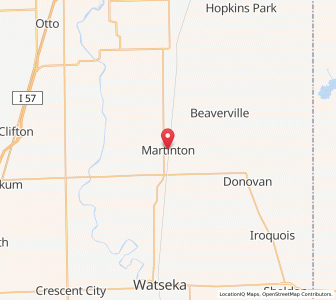 Map of Martinton, Illinois