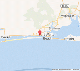 Map of Mary Esther, Florida