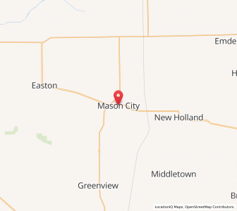 Map of Mason City, Illinois