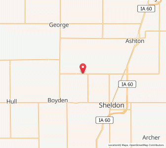 Map of Matlock, Iowa