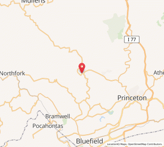 Map of Matoaka, West Virginia