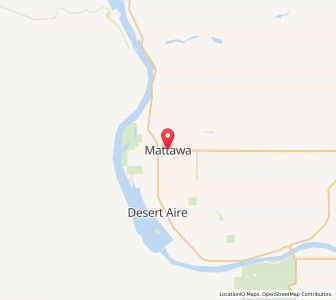 Map of Mattawa, Washington