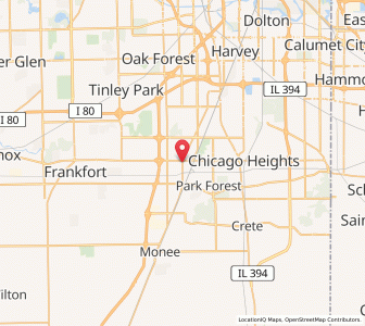 Map of Matteson, Illinois