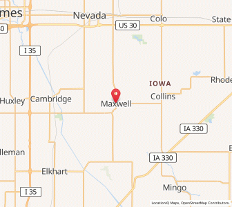 Map of Maxwell, Iowa