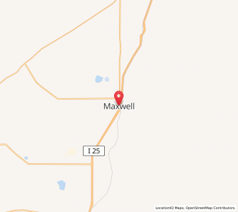 Map of Maxwell, New Mexico
