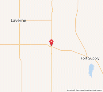 Map of May, Oklahoma