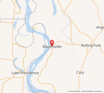 Map of Mayersville, Mississippi