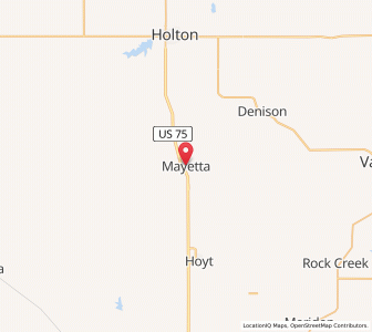 Map of Mayetta, Kansas