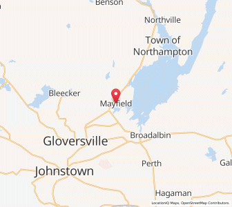 Map of Mayfield, New York