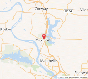 Map of Mayflower, Arkansas