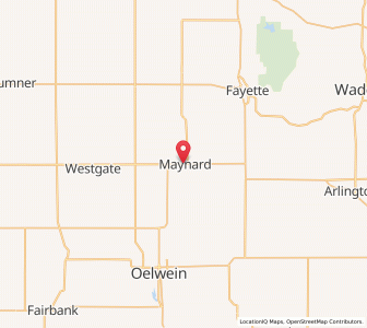 Map of Maynard, Iowa