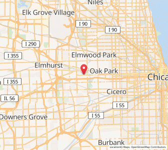 Map of Maywood, Illinois
