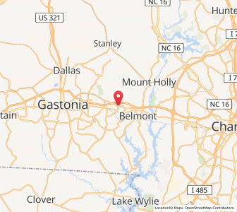 Map of McAdenville, North Carolina