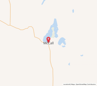 Map of McCall, Idaho