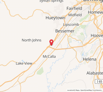 Map of McCalla, Alabama