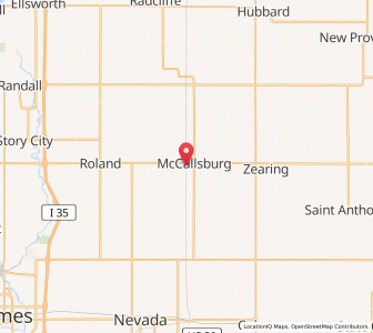 Map of McCallsburg, Iowa