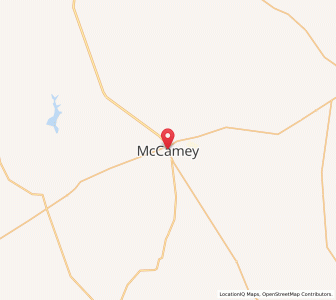 Map of McCamey, Texas