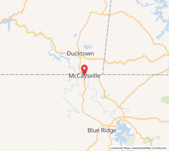 Map of McCaysville, Georgia