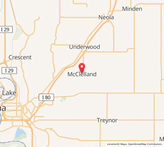 Map of McClelland, Iowa