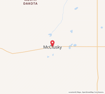 Map of McClusky, North Dakota