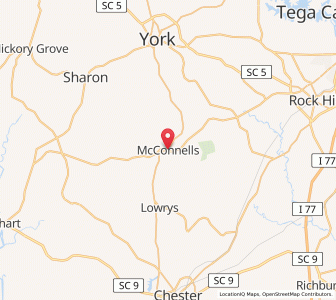 Map of McConnells, South Carolina