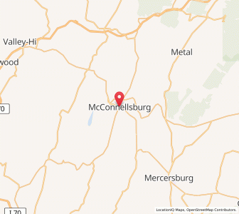 Map of McConnellsburg, Pennsylvania