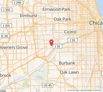 Map of McCook, Illinois