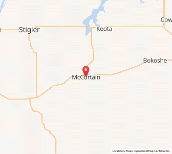 Map of McCurtain, Oklahoma