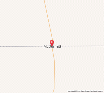 Map of McDermitt, Nevada