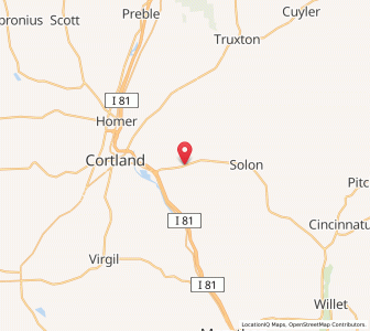 Map of McGraw, New York