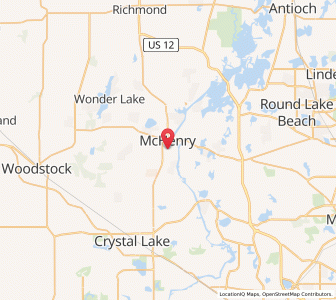 Map of McHenry, Illinois