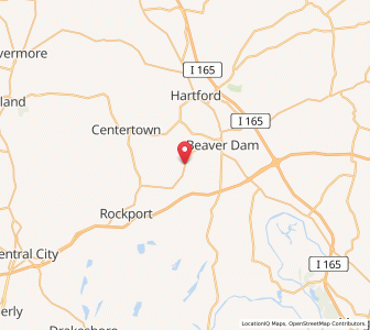 Map of McHenry, Kentucky