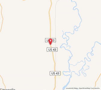 Map of McIntosh, Alabama