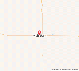 Map of McIntosh, South Dakota