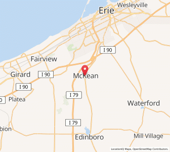 Map of McKean, Pennsylvania