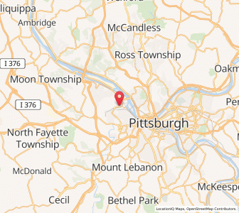 Map of McKees Rocks, Pennsylvania