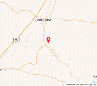 Map of McKenzie, Alabama