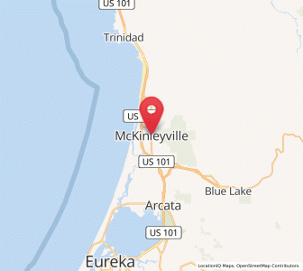 Map of McKinleyville, California
