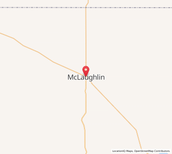 Map of McLaughlin, South Dakota